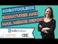 Use Mail Merge to Report KoBoToolbox or ODK Signatures