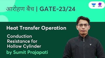 Conduction Resistance for Hollow Cylinder L20  | Heat Transfer Operation    GATE 2023