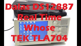 Dalas DS12887  Real Time Clock Battery Repair of  Tektronix TLA704 Logic Analyser