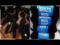 PUSH UP HAIRSTYLE WITH BRAZILIAN  WOOL / PERFECT FOR LITTLE Girls /#GhanaZipBraids