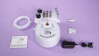 SR-NF105U - How to Set Up 3 in 1 Diamond Microdermabrasion Machine? | UNOISETION