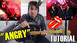 Video thumbnail of "Como tocar "Angry" The Rolling Stones (Hackney Diamonds 2023) Tutorial Guitarra Completo c/Solo"