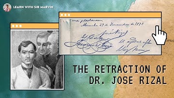 THE RETRACTION OF JOSE RIZAL