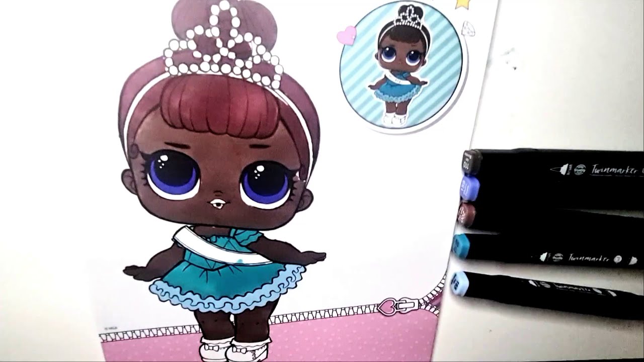 apprend a colorier et dessiner les poupée lol - YouTube