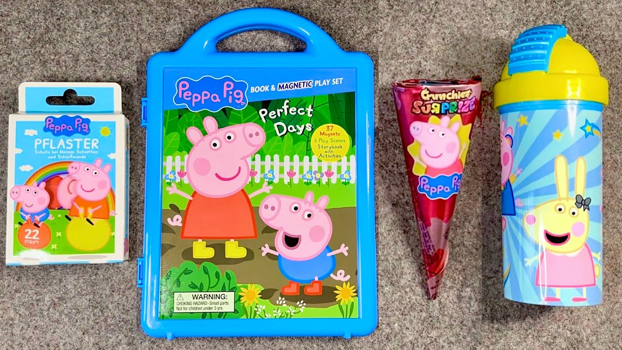 💥 Funny Peppa Pig Magnetic book sweets & toys unboxing ASMR 💥