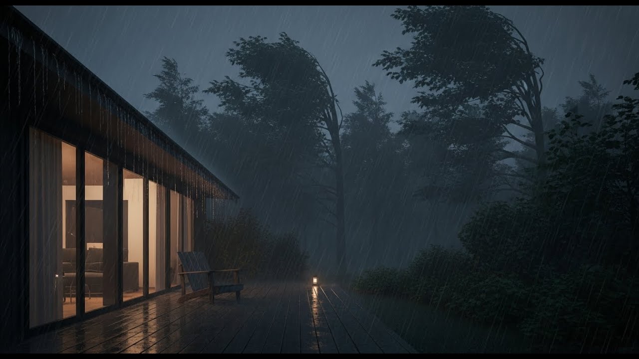 Rain Sounds For Sleeping - 99% Instantly Fall Asleep With Rain And Thunder Sound At Night - Relax