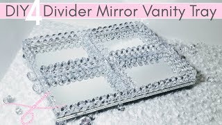 Download Diy Dollar Tree Room Decor 4 Divided Mirror Vanity Tray | Organizer Crystal Tray Video MP3 Diy Dollar Tree Room Decor 4 Divided Mirror Vanity Tray | Organizer Crystal Tray
