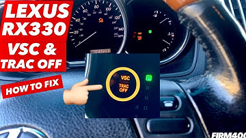 HOW TO FIX & RESET VSC AND TRAC OFF LIGHTS ON LEXUS RX330