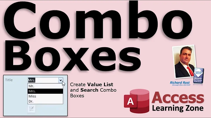 Microsoft Access Combo Boxes - Value List and Search Combo Boxes - Find Records