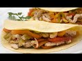 Receta de fajitas de pollo y verduras - Karlos Arguiñano