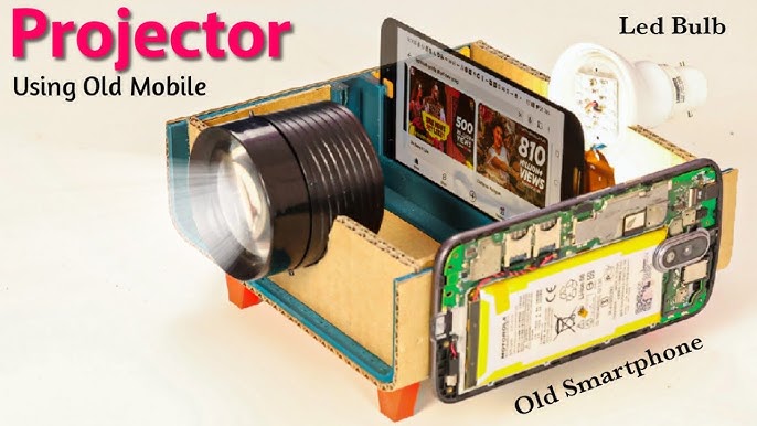 Wewoo - Projecteur 2.0 de Smartphone de carton / cinéma portatif de de  téléphone portable de DIY - Vidéoprojecteurs portables - Rue du Commerce