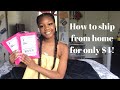 HOW TO SHIP ORDERS FROM HOME FOR $4 ! + WATCH ME PACKAGE ORDERS! | Entrepreneur Journey Ep. 2