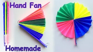 DIY - Homemade paper Hand Fan / Best out of Waste / Kids craft idea | Best School Project
