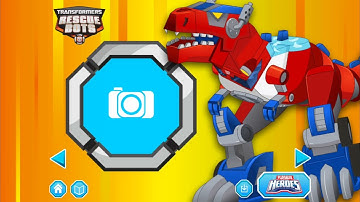 Transformers Rescue Bots: Dino Island | Heatwave, Chase, Blades & Boulder change into dinosaur mode!