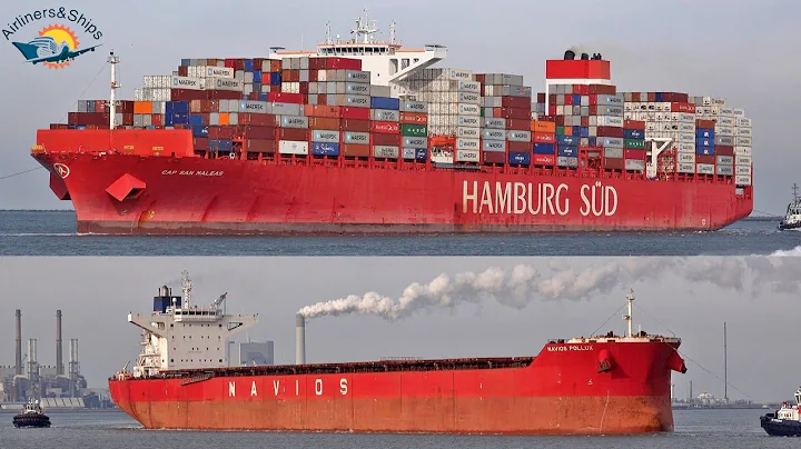 LARGE BULK CARRIER and CONTAINER SHIPS at the PORT OF ROTTERDAM - 4K SHIPSPOTTING ROTTERDAM 2022