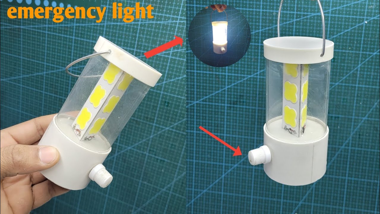 How to Make Emergency Light Making an Rechargable LEDLamp YouTube