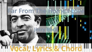 🎹Chord &amp; Lyrics, Far From The Home I Love, Jerry Bock, Synthesia Piano