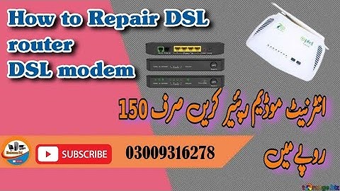 DSL (Modem) Broadband Router Repair In Urdu Hindi | Electroman Pnl