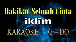 Video thumbnail of "HAKIKAT SEBUAH CINTA KARAOKE IKLIM"