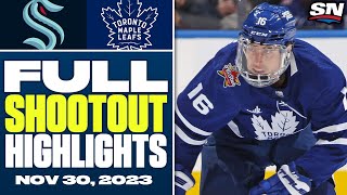 Seattle Kraken at Toronto Maple Leafs | FULL Shootout Highlights - November 30, 2023 Update