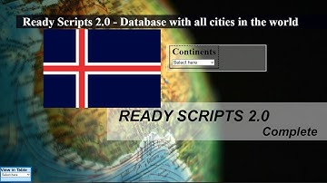 List of cities and provinces in Iceland database - Ready Scripts 2.0