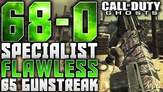 COD: Ghosts - 68-0 SOLO "FLAWLESS" 65 GUNSTREAK w/ FAD ON OCTANE - FLAWLESS 65 KILLSTREAK GUN-ONLY Wealth