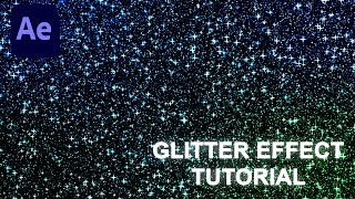 Glitter Effect Adobe After Effects Tutorial (Beginner Tutorial) Part 1