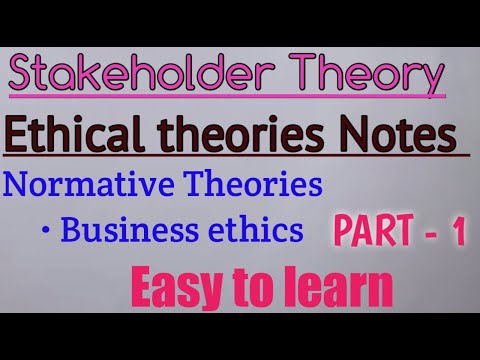 Video: Dab tsi yog stakeholder theory business ethics?