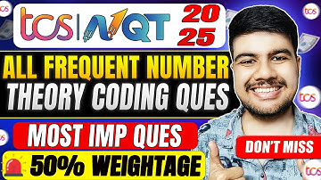 Crack TCS NQT 2025: Must-Solve Number Problems | MOST IMPORTANT 🔥