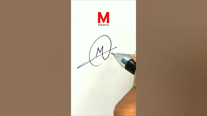 Signature Ideas For Letter M❤️ M Signature Tutorial #signaturestyle #signature #design