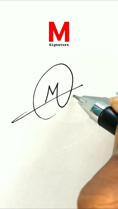 Signature Ideas For Letter M❤️ M Signature Tutorial #signaturestyle #signature #design