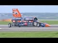 World fastest rocket car 1000mph bloodhound ssc first public slow runs
