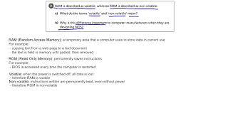 Systems Architecture, Memory and Storage: Volatile vs Non-Volatile - OCR GCSE Computer Science