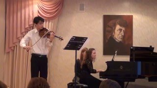 Szymanowski Sonata for violin and piano d-moll (1mov.)A.Zabavnikov(violin), E.Karaulova(piano)