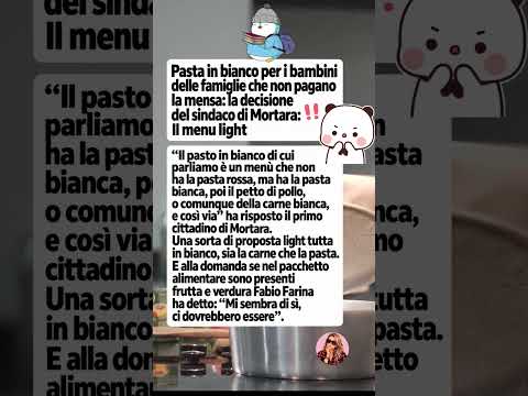 Video Pasta in bianco come punizione a scuola?