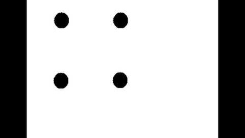 how to connect 4 dots with 3 straight lines