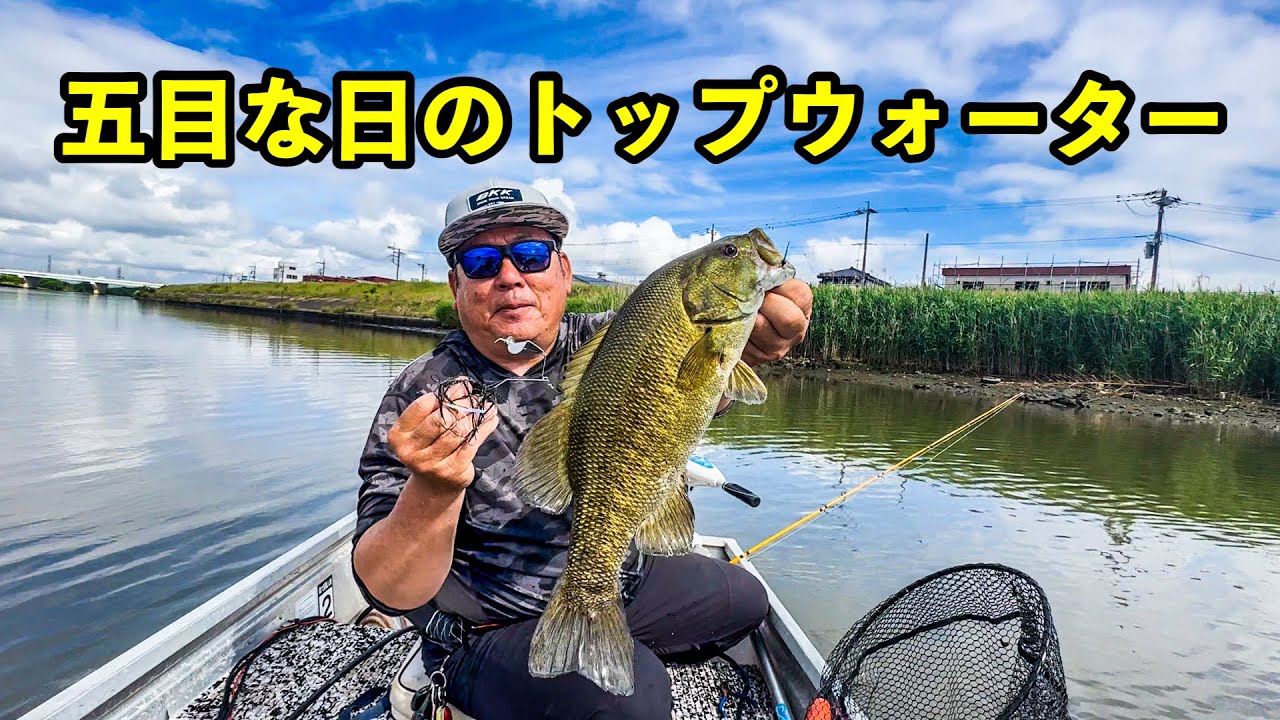川でトップウォーター五目釣り