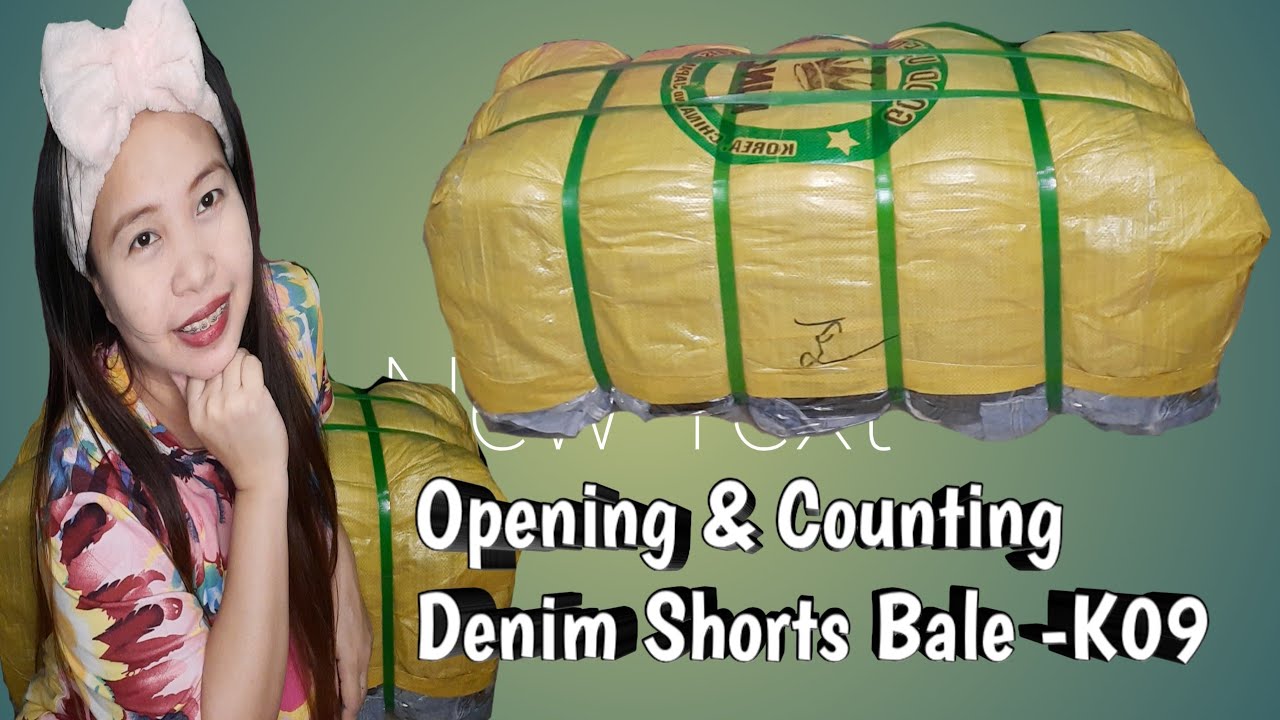  Opening and Counting Ukay Bale Denim Shorts for Ladies Code K09