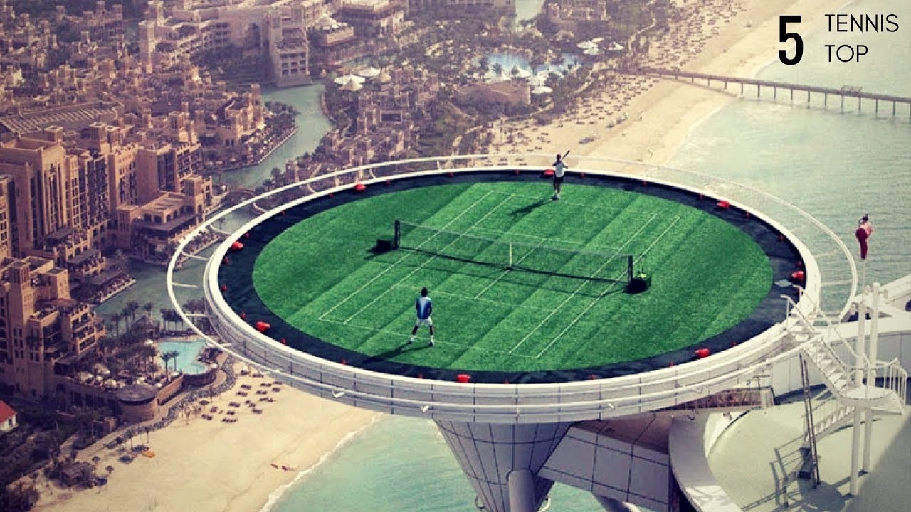 TennisTOP5 Most Amazing Tennis Courts In The World YouTube