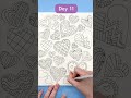 Day 11: Anyone Can Draw These Easy Patterned Hearts - 30 Days of Creativity #30daysofcreativity