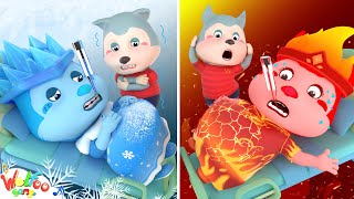 Pregnant Mom Is Hot Or Cold? Taking Care Song - Imagine Kid Songs \& Nursery Rhyme| Wolfoo Kids Songs