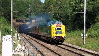55009 'Alycidon' at 95mph with 'The Capital Deltic Reprise'!  29/07/23