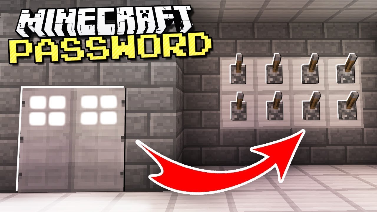 Easy & Secret DOOR With A PASSWORD in Minecraft! - YouTube
