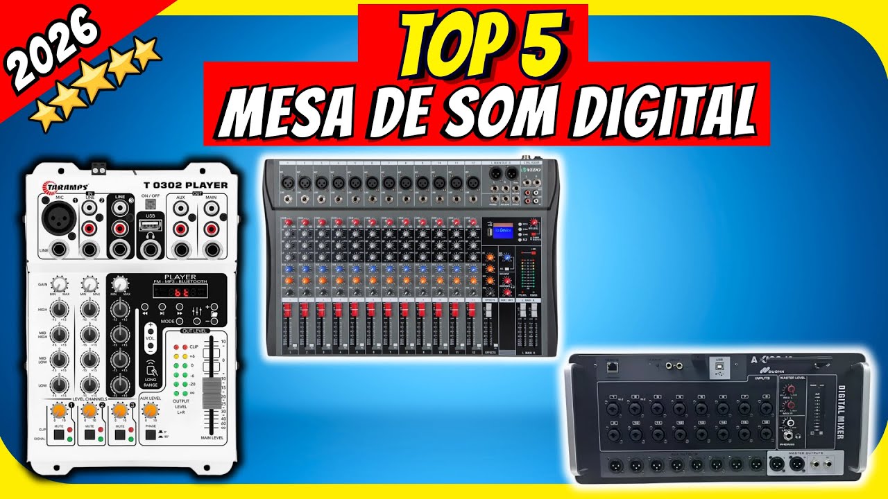 TOP 5 Melhores Mesa de Som Digital de 2026