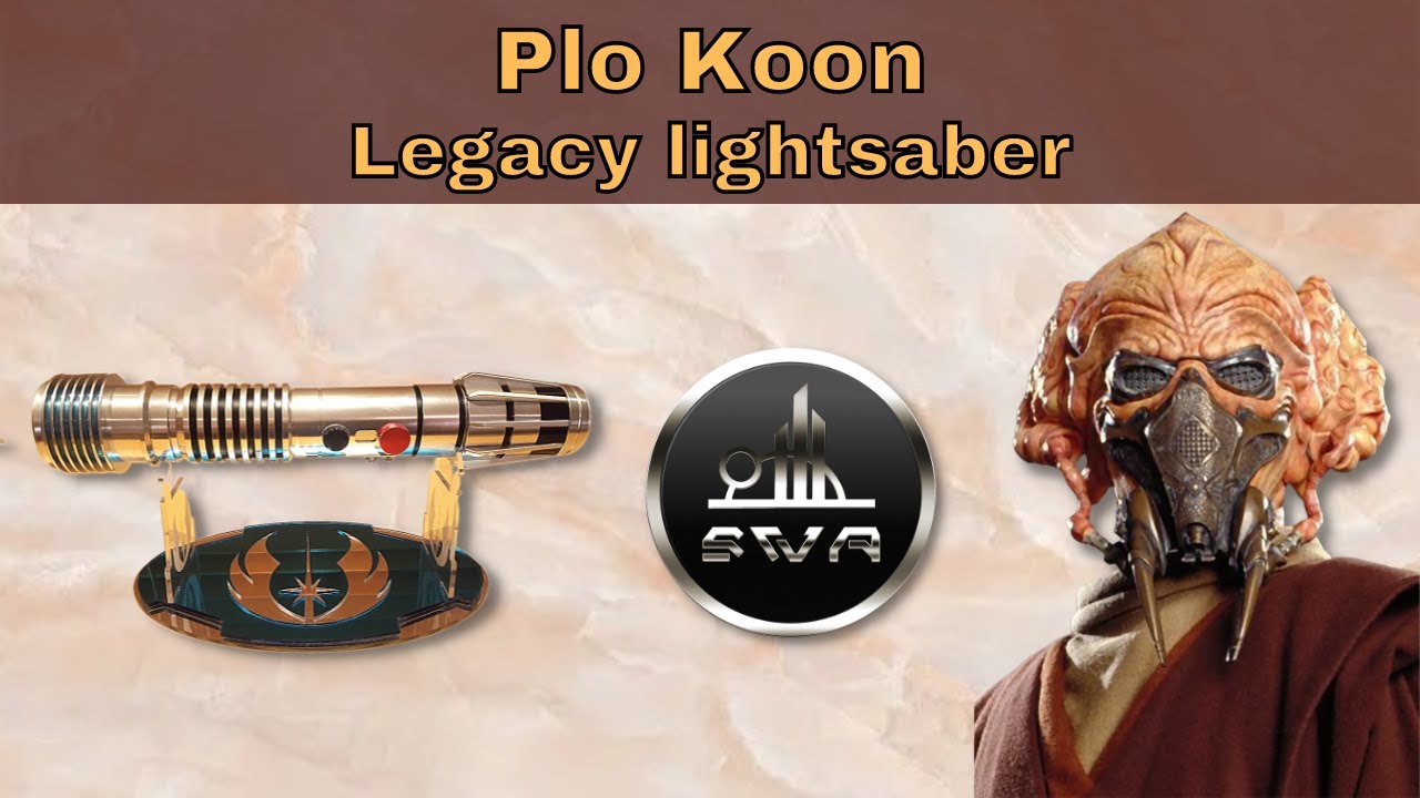 Plo Koon Legacy Lightsaber review - YouTube
