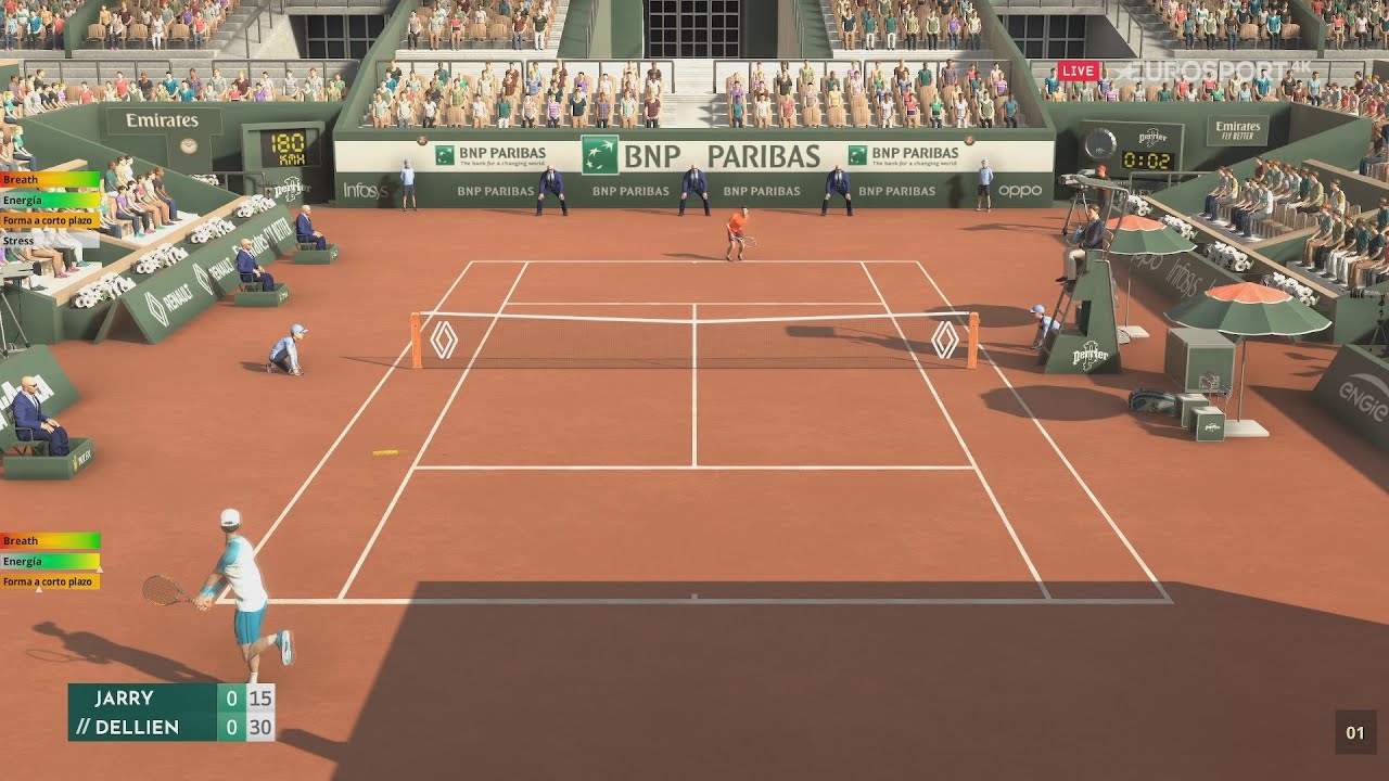 Nicolas Jarry VS Hugo Dellien Roland Garros 2023 Tennis Elbow 4 Gameplay