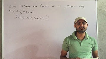 relation and function exercise 1.5 que 1 to 5 class 12