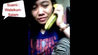 Video lucu : TKW telepon suami pakai pisang