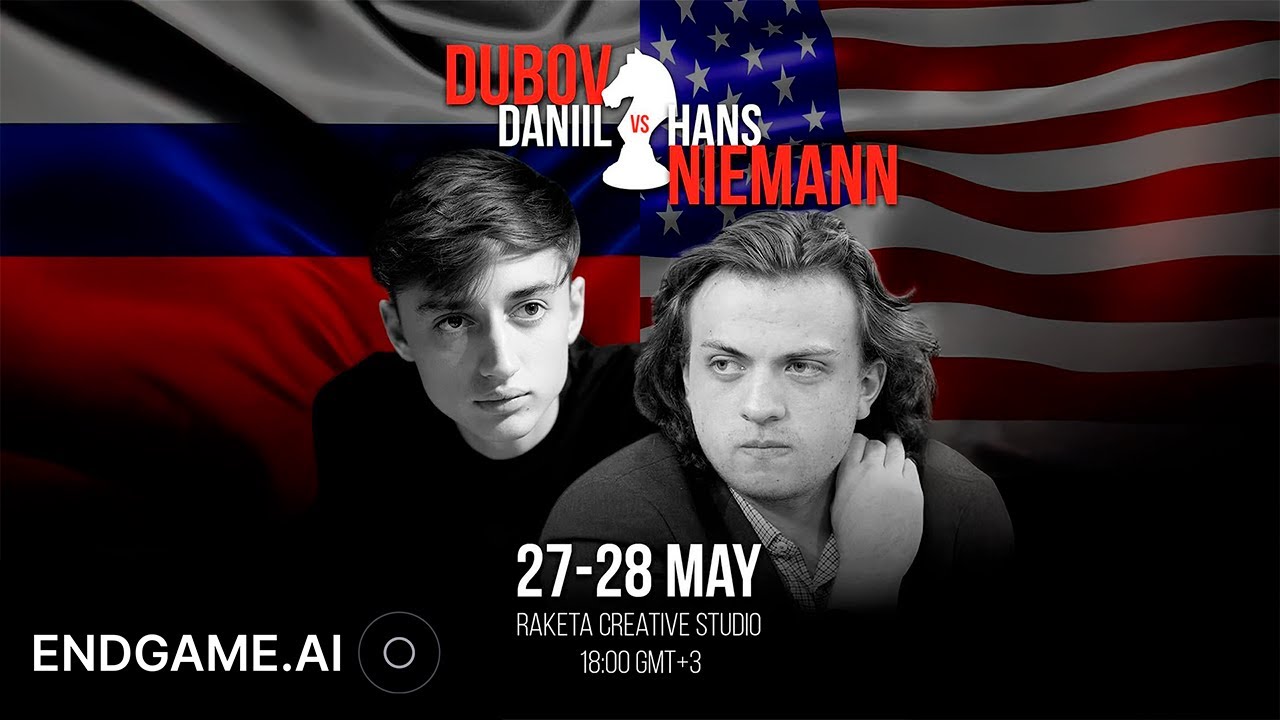 HANS NIEMANN VS DANIIL DUBOV. REMATCH. LIVE on ENDGAME.AI