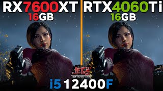 RX 7600 XT vs RTX 4060 Ti 16G | i5 12400F | Tested in 15 games
